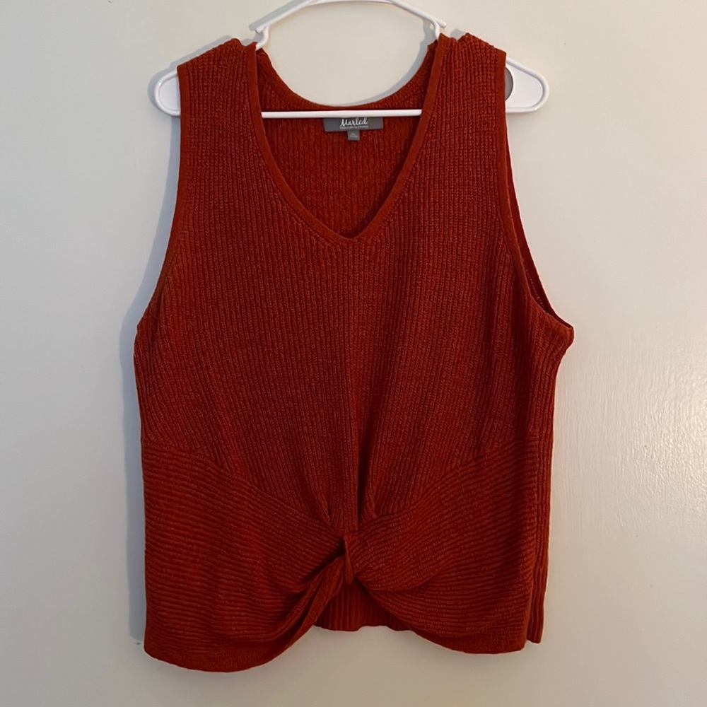 Knitted Sweater Tank Top